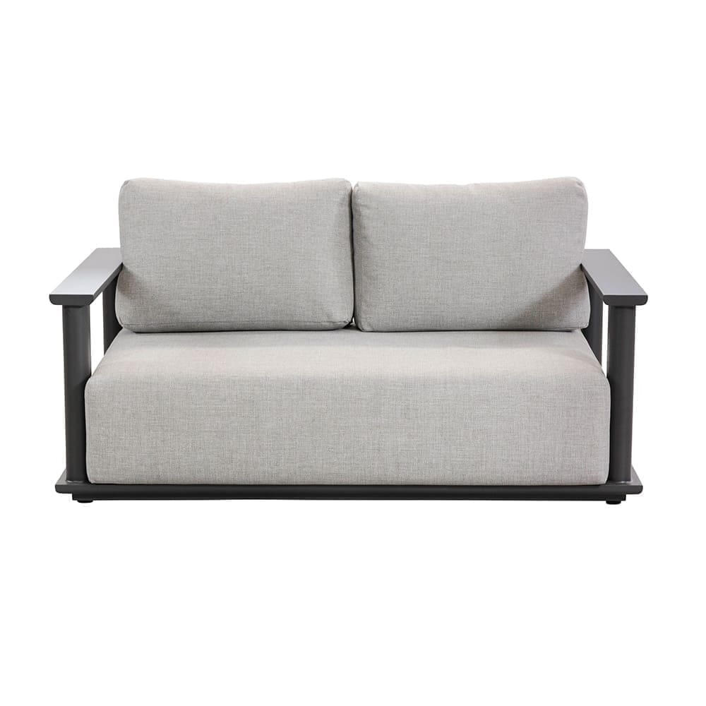 Hilton 2-Seater Sofa Charcoal & Grey