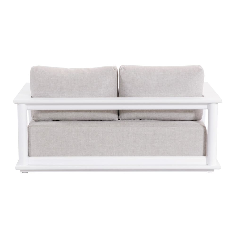 Hilton 2 Seater Sofa White & Light Grey Back (VB)