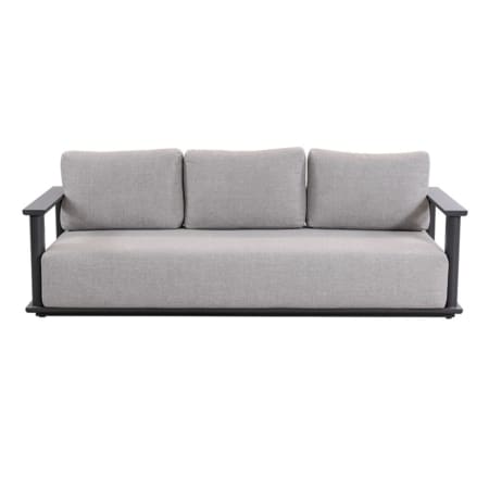 Hilton 3 Seater Sofa Charcoal & Grey Front (VB)