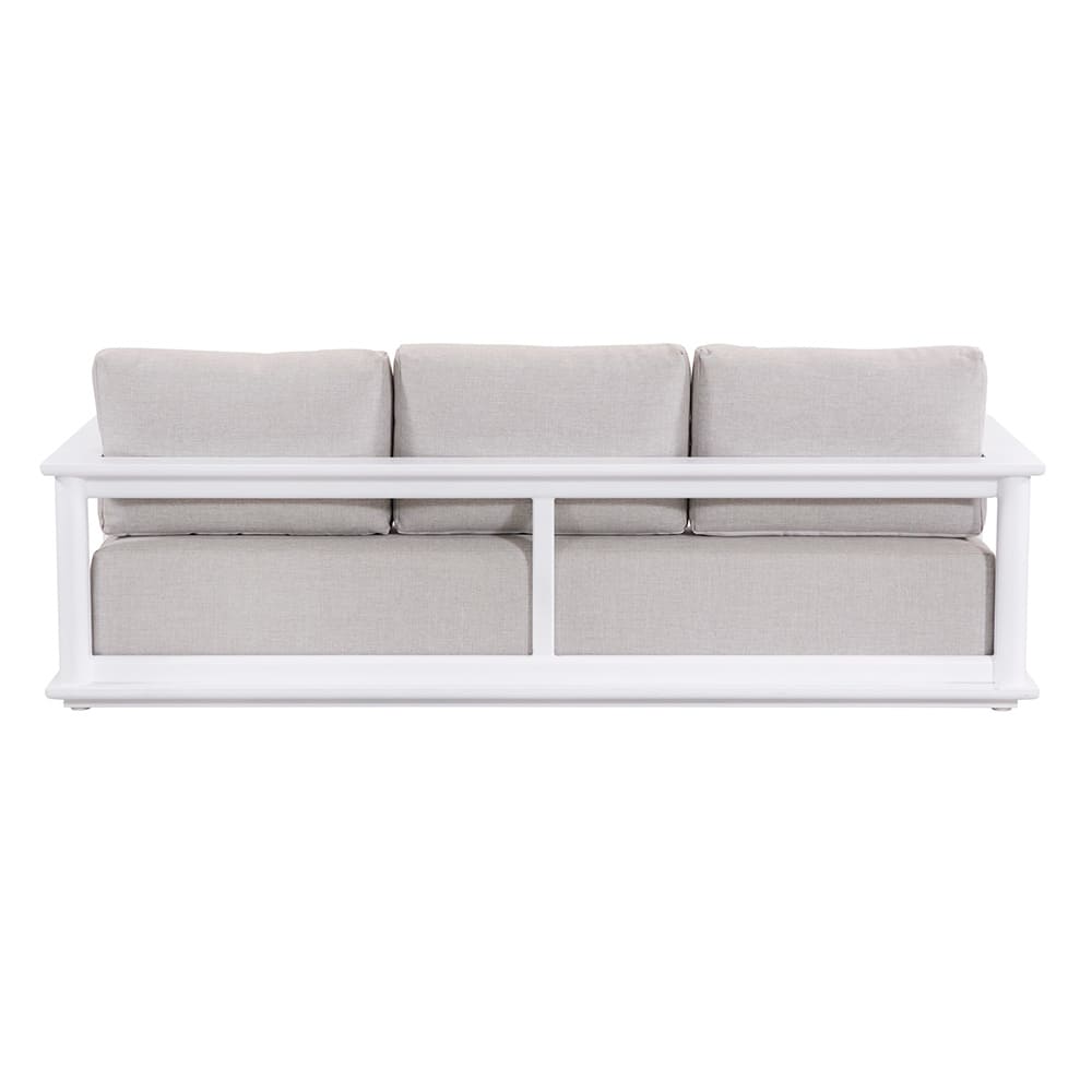 Hilton 3 Seater Sofa White & Light Grey Back (VB)