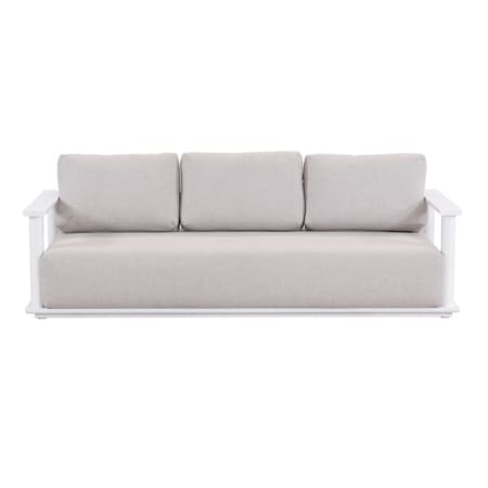 Hilton 3 Seater Sofa White & Light Grey Front (VB)
