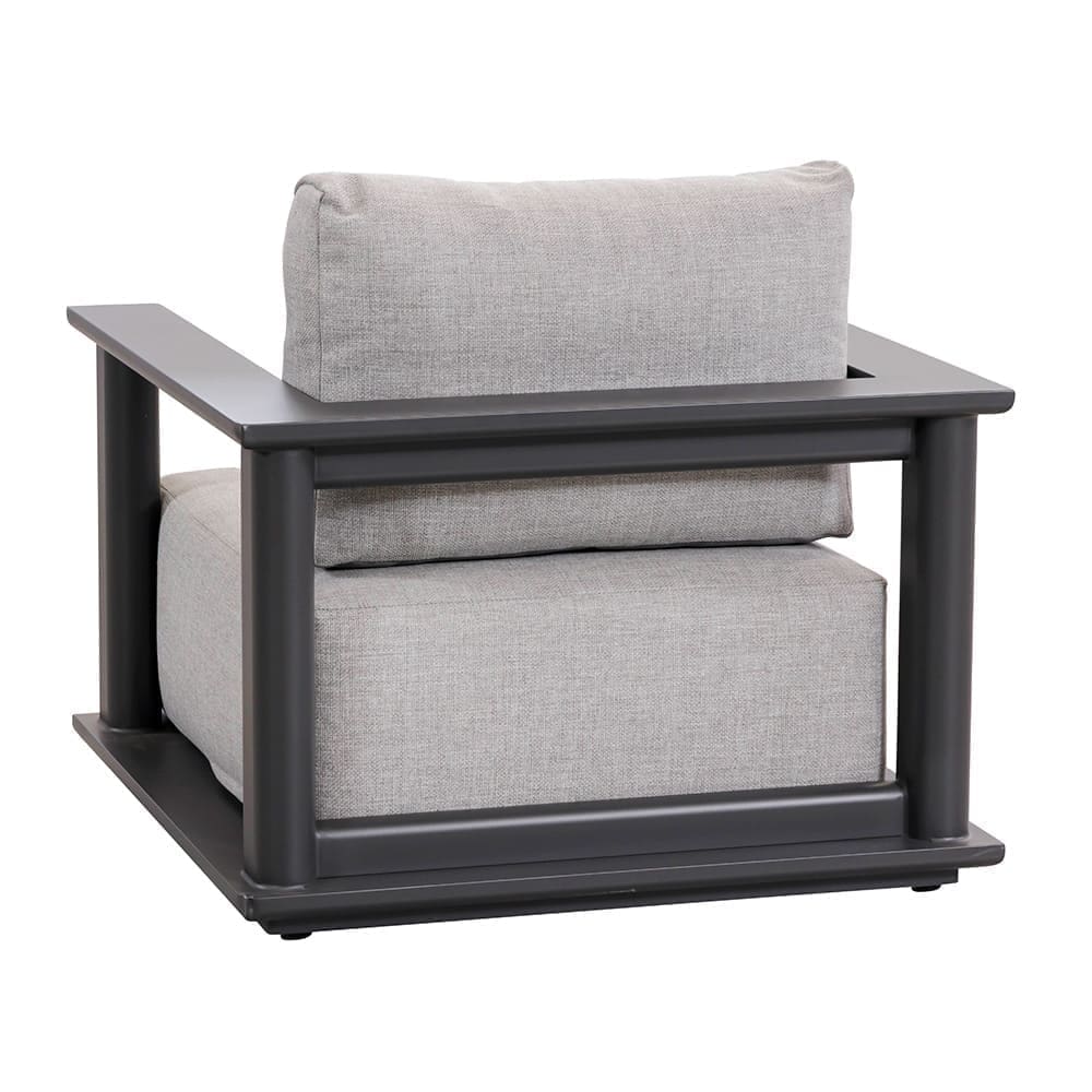 Hilton Lounge Chair Charcoal & Grey Back (VB)