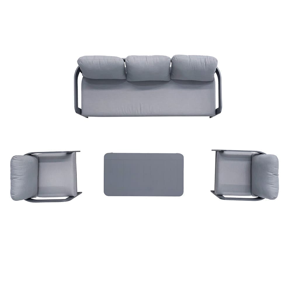 Illinois 4 Piece Lounge Sofa Set Aerial (VB)