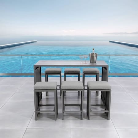 Raymond 6 Seater Bar Set Grey Lifestyle (VB)
