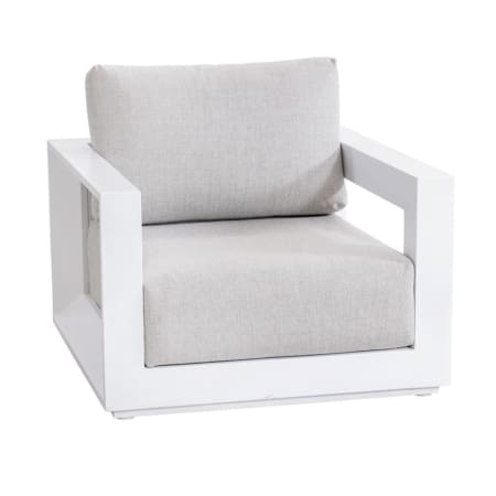Zeus Lounge Chair White & Light Grey Front (VB)