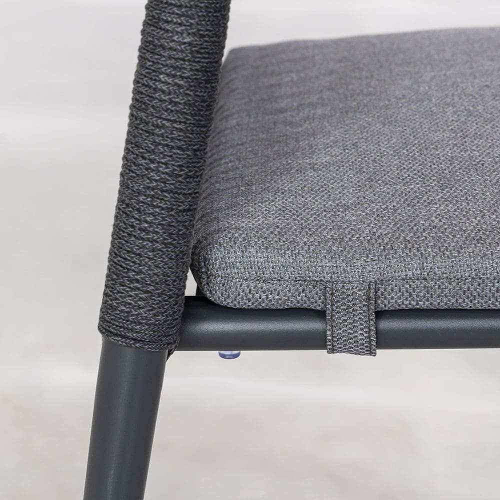 Corsa Dining Chair Charcoal Close Up 4 (VB)