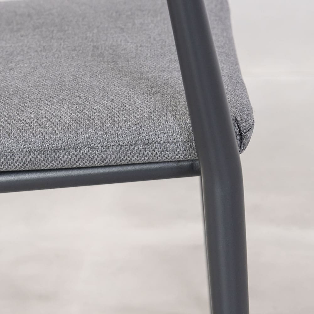 Corsa Dining Chair Charcoal Close Up (VB)