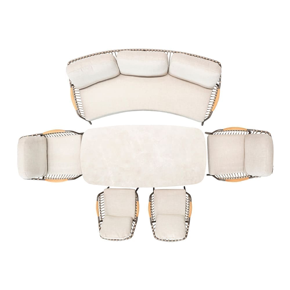 Bordeaux 6 Piece Lounge Sofa Set Aerial (VB)