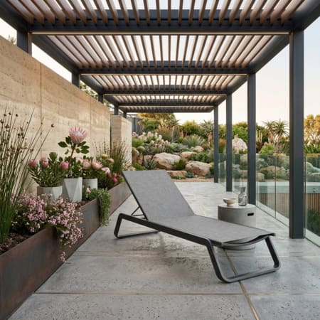 Mosselbay Sun Lounger Charcoal