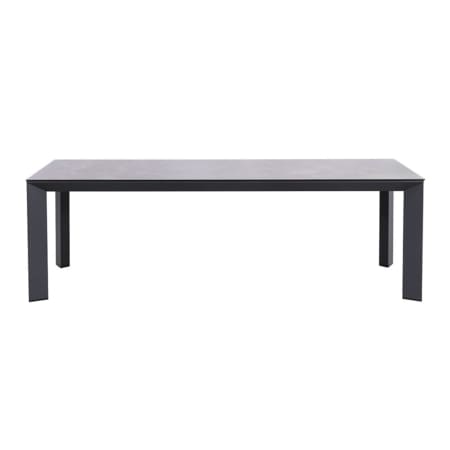 Zeus 8 Seater Dining Table Charcoal (VB)