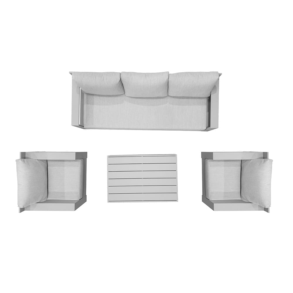 Missouri 4 Piece Lounge Sofa Set Aerial (VB)