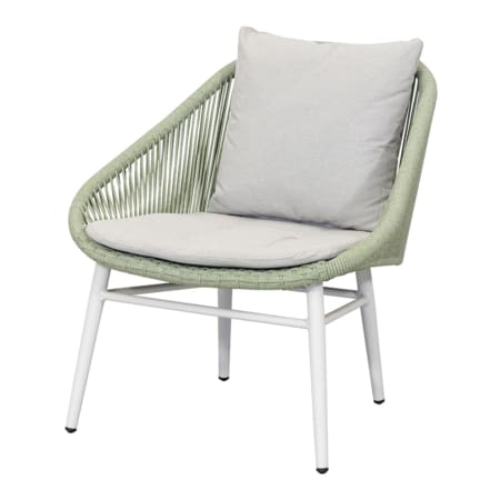 Prague Lounge Chair Beige & Green Front (VB)
