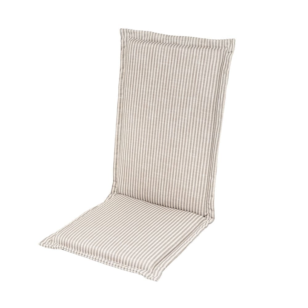 Flora & Flo Stripey Grey High Back