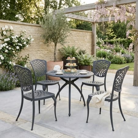 Baswick 4 Seater Bistro Dining Set
