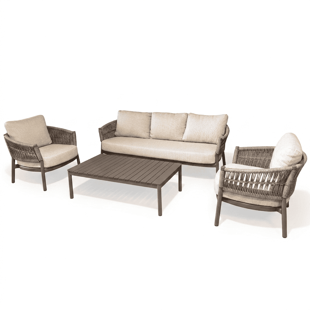 Grid 4 Piece Lounge Set