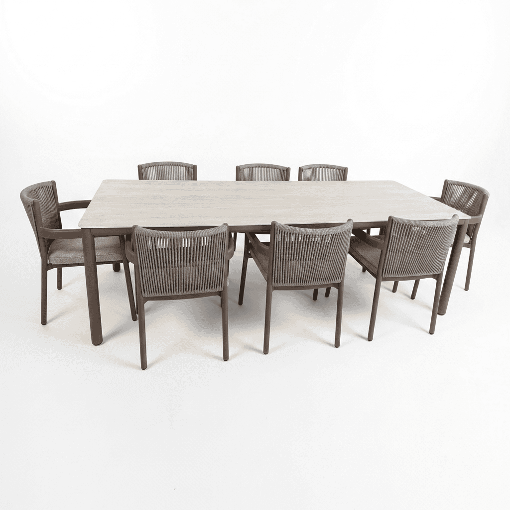 Lura 8 Seater Dining Set